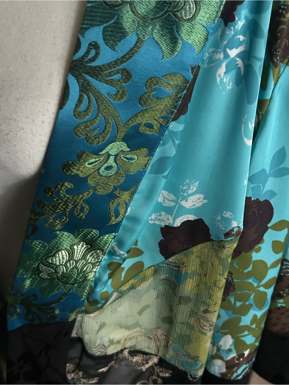 Fairy Vintage SPENCER ALEXIS Kimono 2X 1X Plus Floral Sheer Boho Jacket Cardigan - Picture 11 of 16